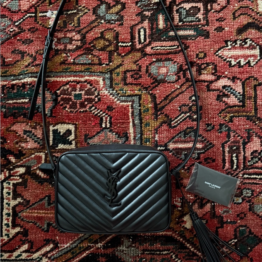 YSL Black Quilted Crossbody Bag